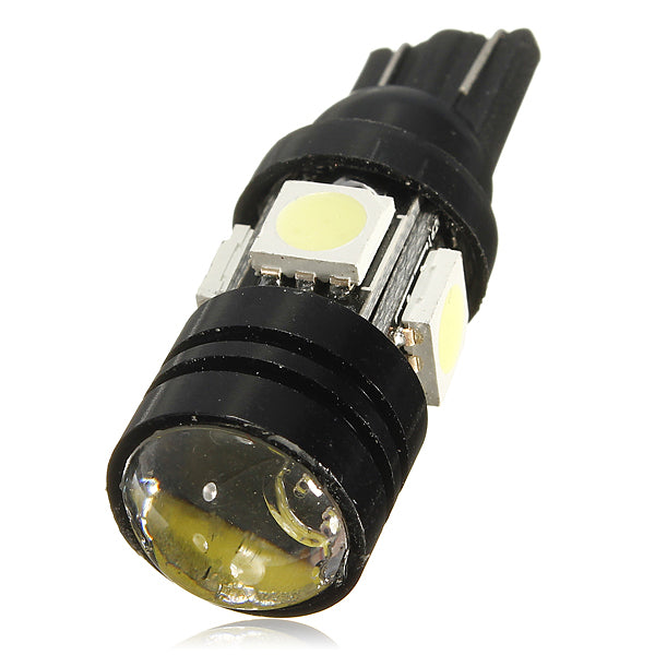 Black T10 4SMD LED Bulb Lamp Xenon White 12V License Plate Light