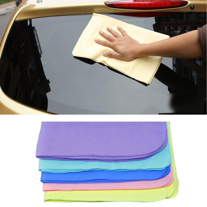 Medium Purple Buckskin towel wholesale barreled pva deerskin towel (Random Color 44×32CM)