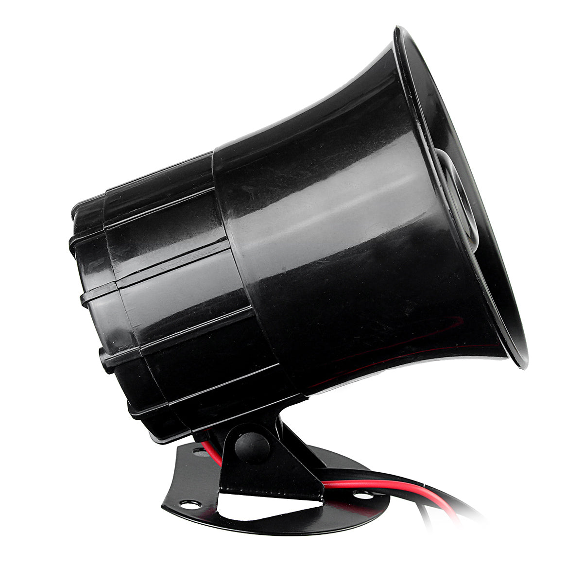 Black 4 Sound Loud 110dB 30W 12V Alarm Fire Horn Siren Speaker For Car Motorcycle RV