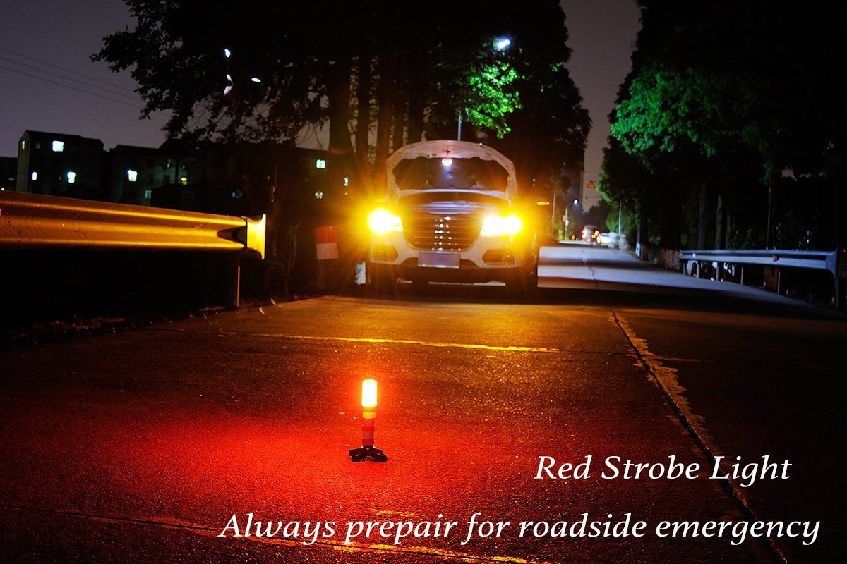 Chocolate 3-Light Mode Road Security Flashing Strobe Light for Emergency Situations