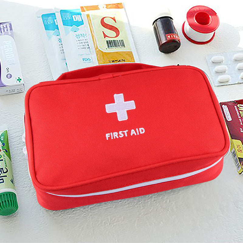 Firebrick Travel storage first aid kit Family car gift portable medicine bag Home finishing lifesaving bag