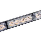 Gray 35 Inch 32 LED Car Traffic Advisor Emergency Hazard Warning Signal Strobe Light Bar Amber White Lamp