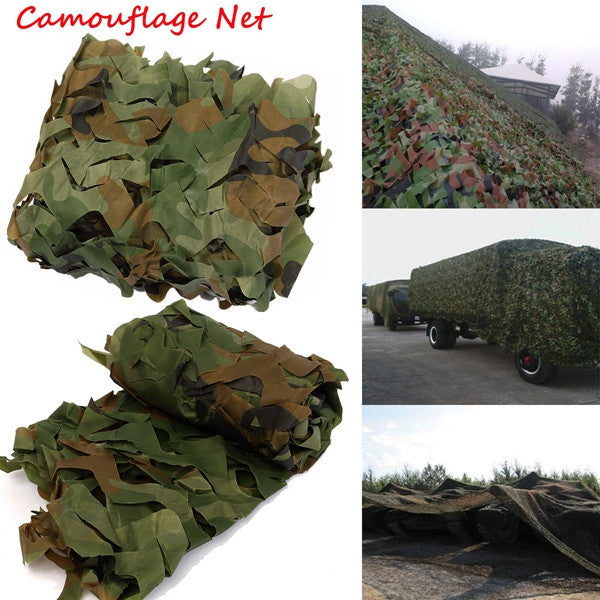 Dark Olive Green 1mX2m Camo Camouflage Net For Car Cover Camping Military Hunting Shooting Hide