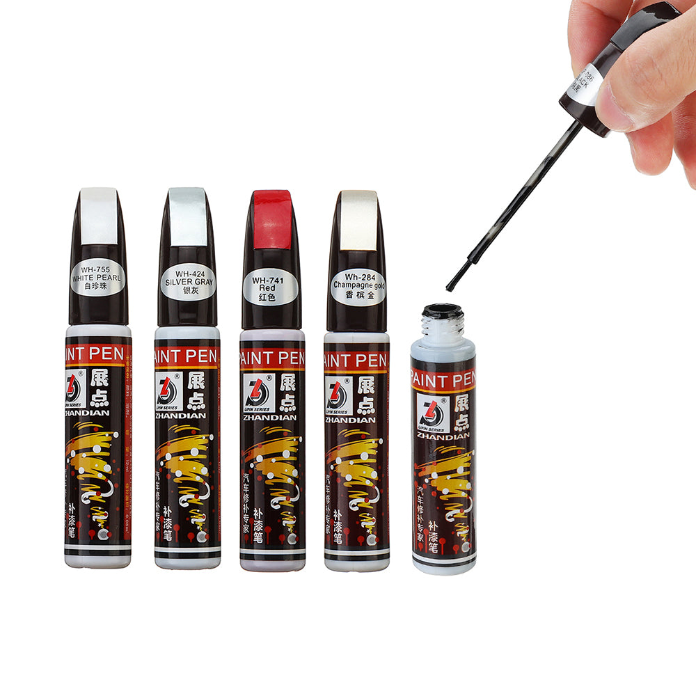 Black 12ml Car Scratch Repair Pen Touch Up Waterproof Paint Maintenance Remover Tool 5 Colors