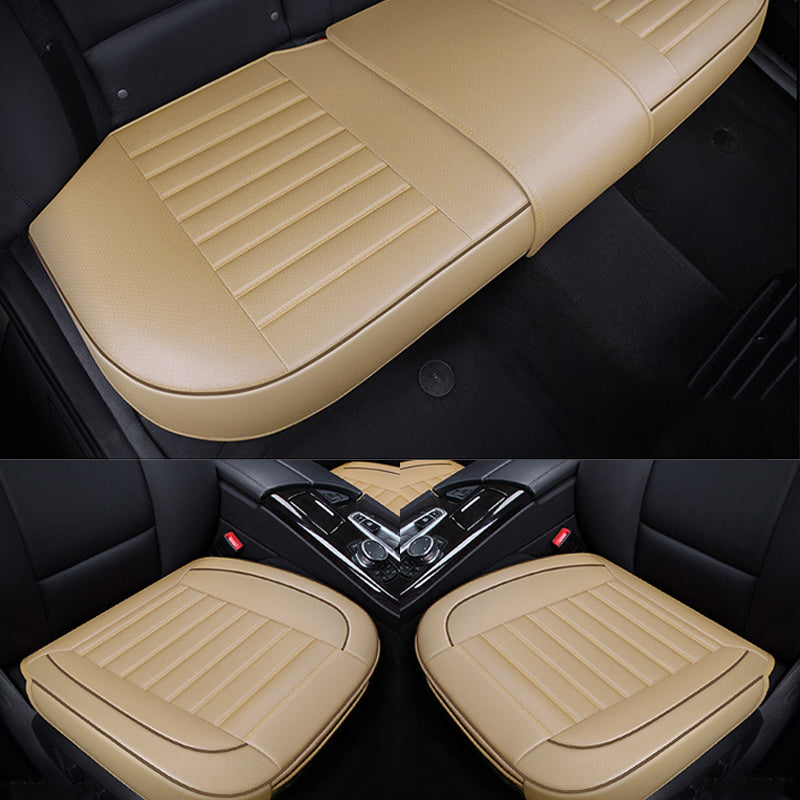 PU Leather Front Back Car Seat Cover Breathable for Most Car - Auto GoShop