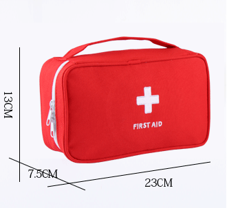 Firebrick Travel storage first aid kit Family car gift portable medicine bag Home finishing lifesaving bag