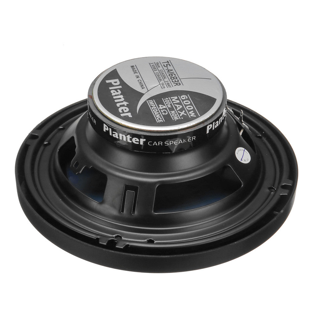Black Pair TS-A1683R 6Inch 600W 2-Way Car HiFi Coaxial Speakers Motorcycle Door Audio Horns