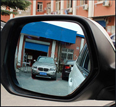 Dark Cyan Civic Rearview Mirror Lens Reversing Mirror