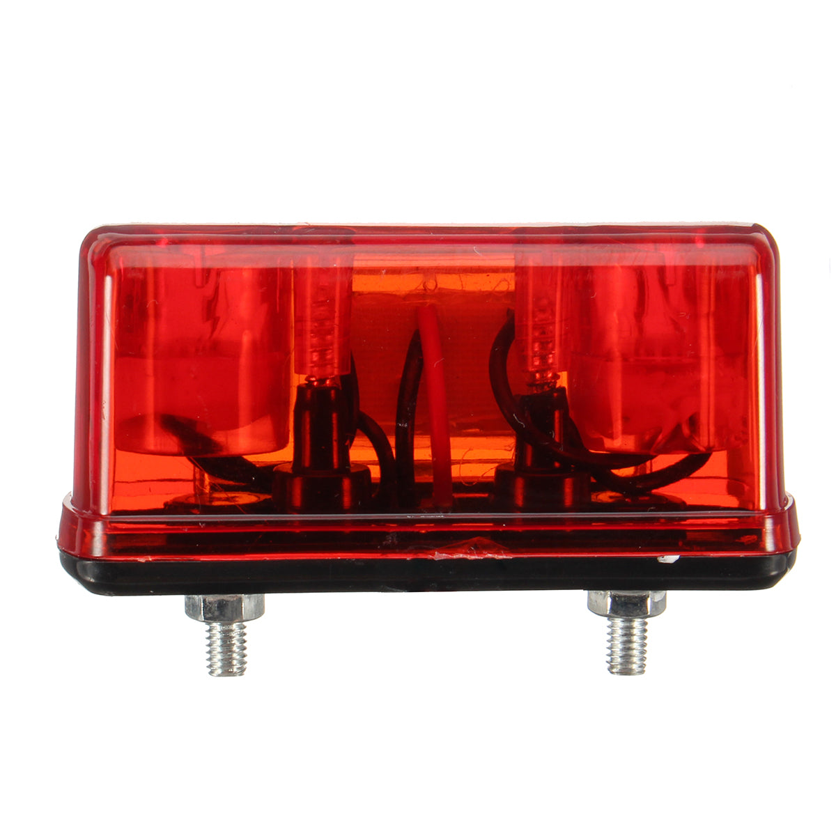 Firebrick 24V 4 SMD Red Car Rear Number License Plate Lights Lamp for Truck Trailer Lorry