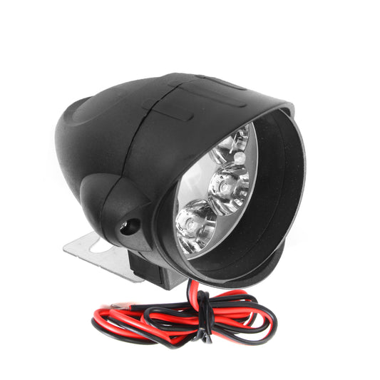 Dark Slate Gray 12V-80V 6 LED Front Headlights Strong Brightness Shark Shape Motorcycle Far Illumination