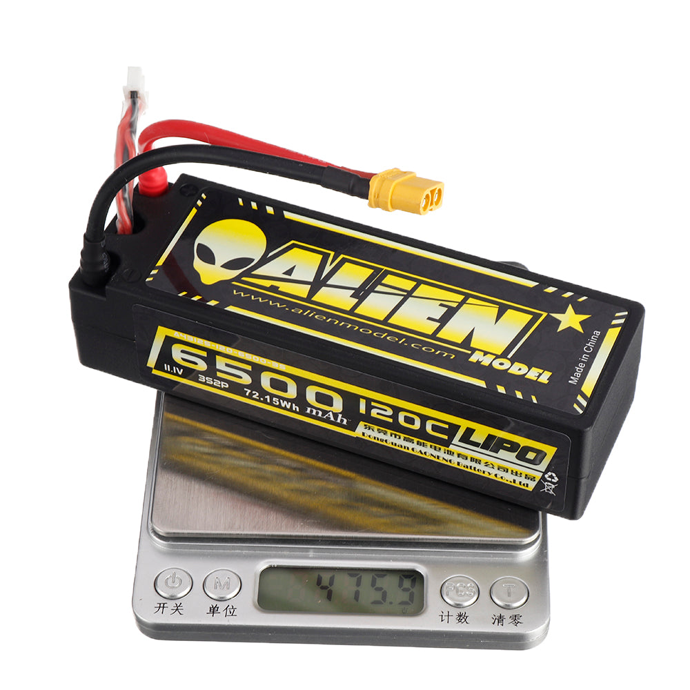 Dark Olive Green ALIENMODEL 11.1V 6500mAh 120C 3S XT60 Plug Lipo Battery for RC Car