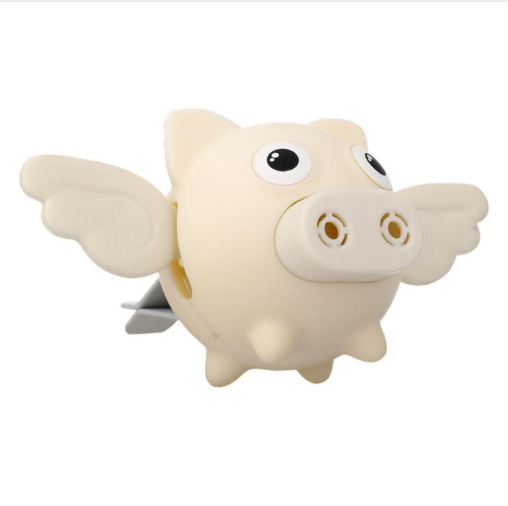 Gray New car small flying pig air outlet perfume clip car aromatherapy air conditioning car interior decoration ornaments cute
