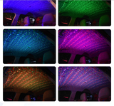 Dark Magenta Dynamic starry sky light armrest box car modification streamer stage interior room home atmosphere lamp