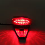 Red 12V Motorcycle Integrated LED Rear Fender Driving Brake Stop Motorcross Tail Light Red