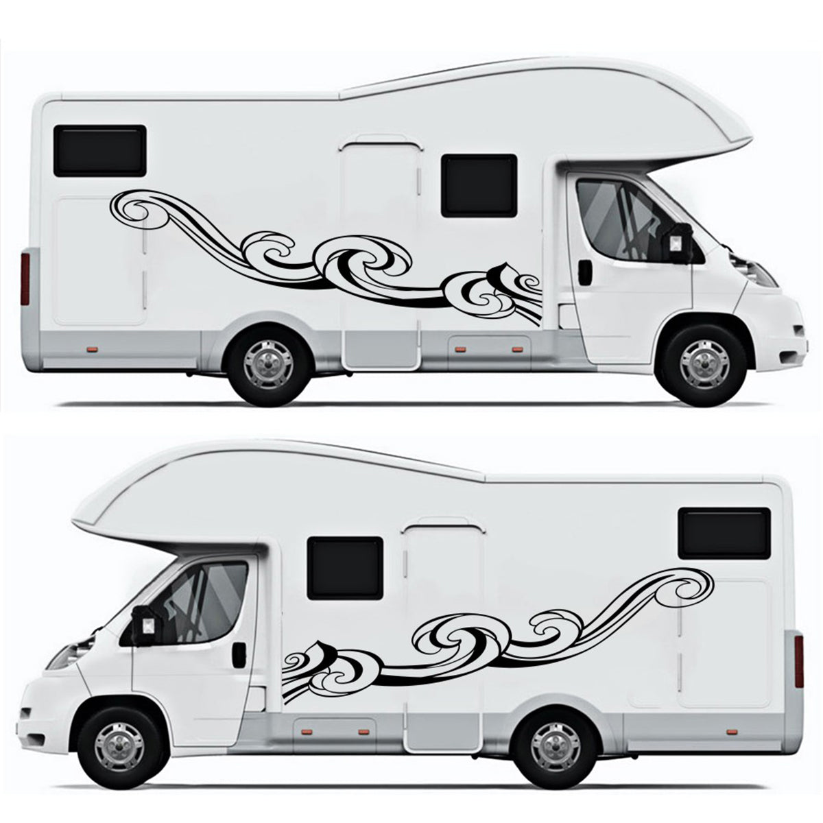 Lavender Motorhome Graphics Stickers For Car Camper Van Motorhome Caravan