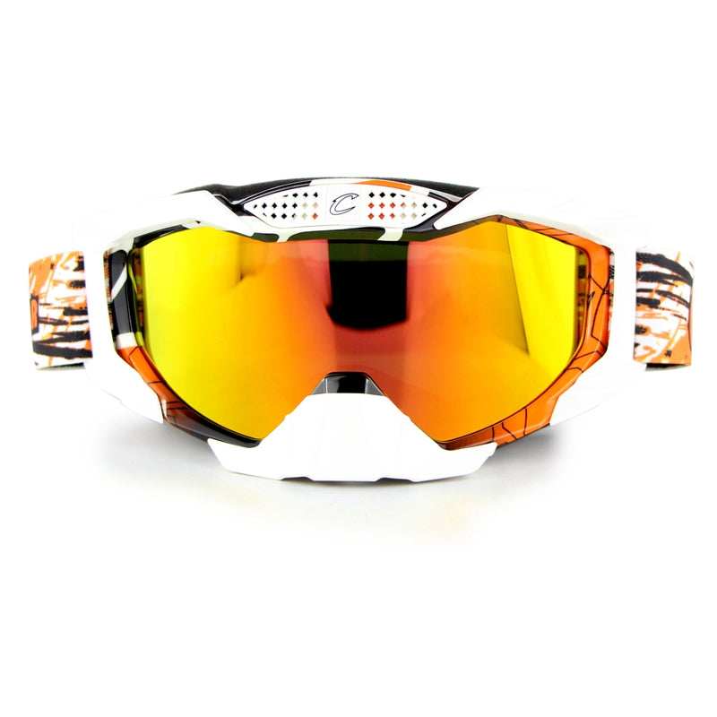 Orange Cross-Country Motorcycle Helmet Goggles Riding Glasses Ski Goggles