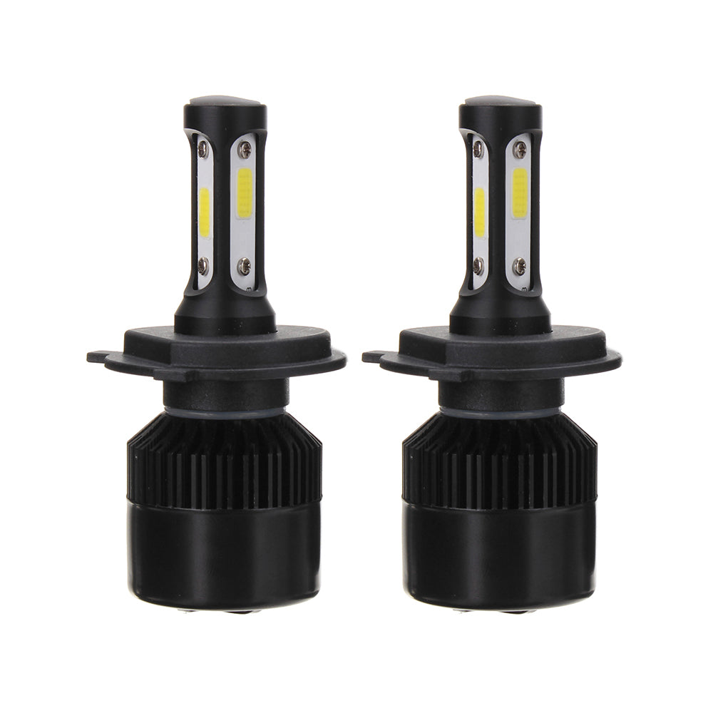 Black 72W 8000LM LED Car Headlights Bulbs Fog Lamps H1 H4 H7 H8/H9/H11 9005 9006 IP68 6000K 2PCS