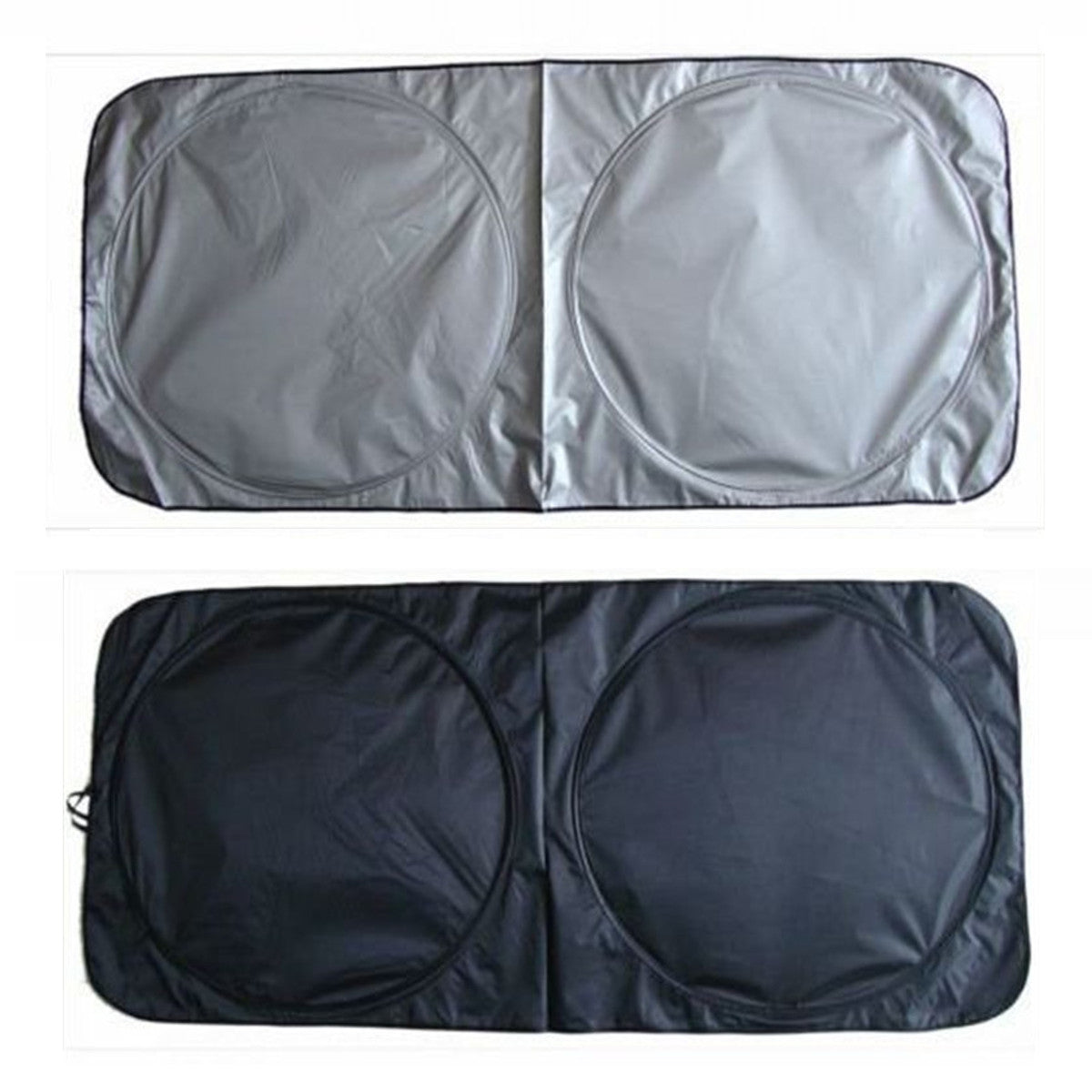 Dark Slate Gray 150x80cm Foldable Car Front Windshield Cover Sunshade Visor UV Protection Shield Cover
