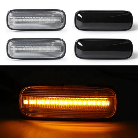 Dark Red LED Side Indicator Marker Lights Turn Repeaters Lamps Amber for Honda Civic 1996-2000 CR-V 1997-2000