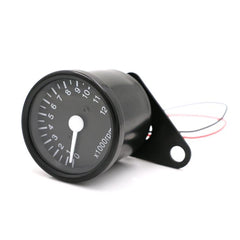 Dim Gray Universal Tachometer Gauge - Type 1 - Black/Black