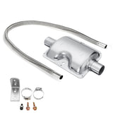 100cm Stainless Steel Exhaust Muffler Pipe + 24mm Silencer Muffle Car Parking Air Diesel Heater - Auto GoShop