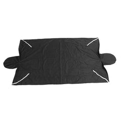 Dark Slate Gray 170cmx110cm Car Wind Shield Snow Cover Sunshade Waterproof Protector with Hook