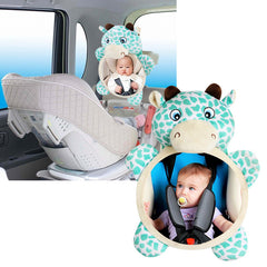 White Smoke Adjustable Safety Car Baby Mirror