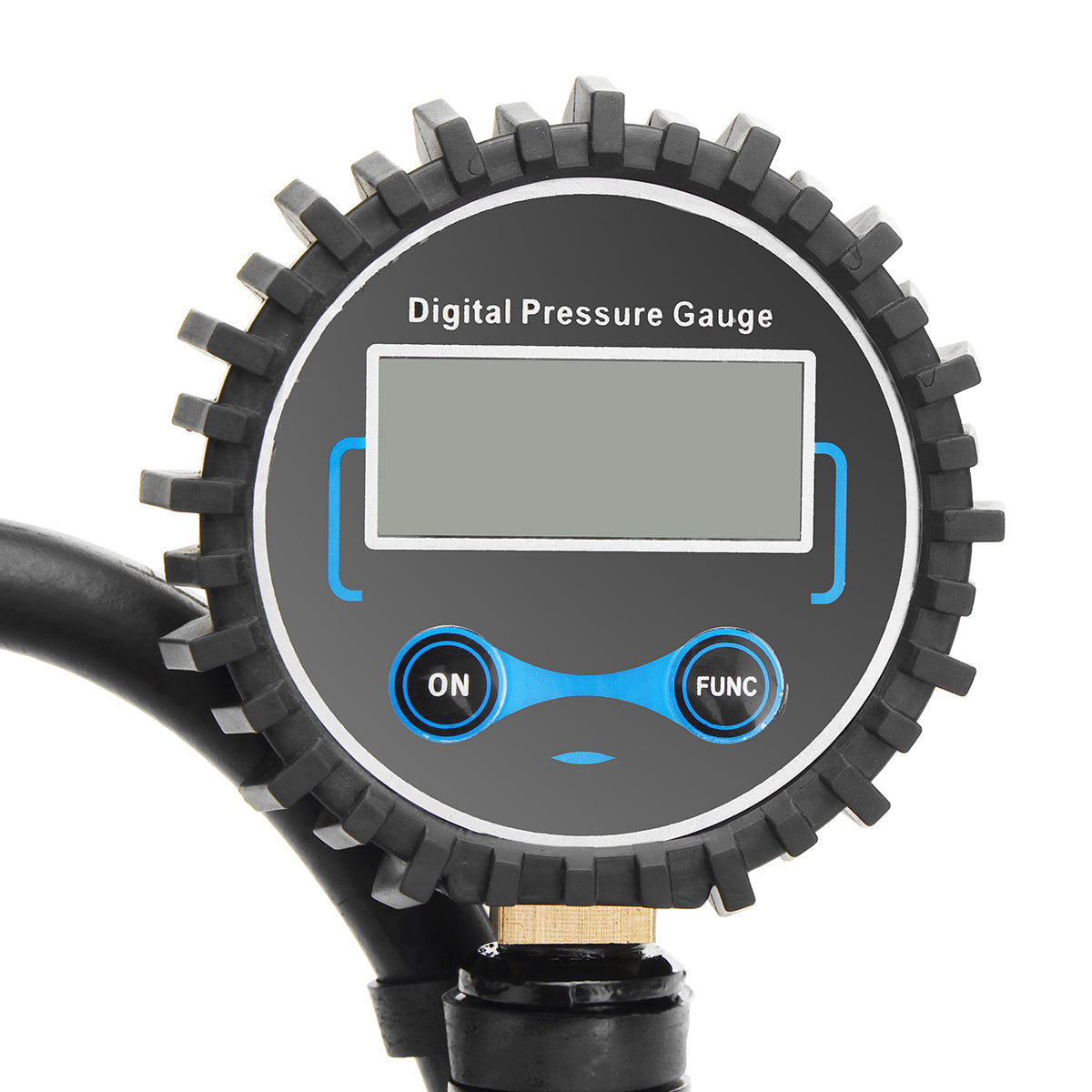 Dark Gray 200psi Tire Pressure Gauge Digital Tire Inflator LCD Display