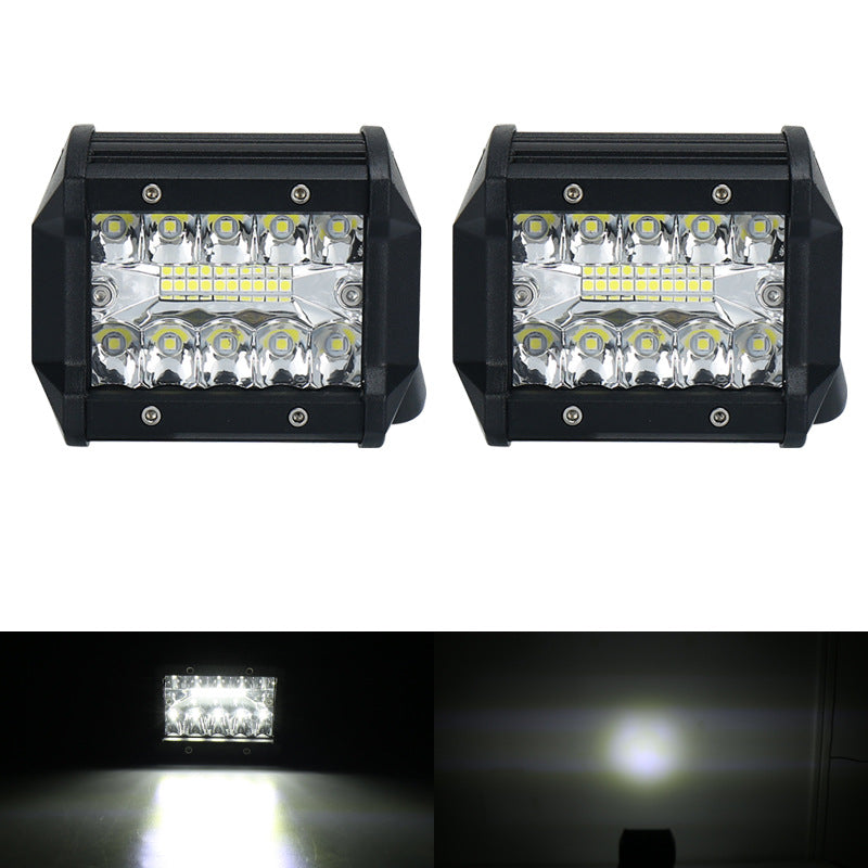 Gray 18W with stand LED3 row work light strip light (2pc)