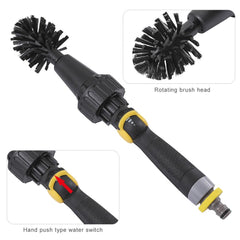 Dark Slate Gray Car tire brush cleaning cleaning tool (Black)