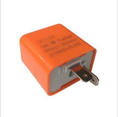 Tomato 2 pin motorcycle adjustable flasher turn signal LED flash relay (Orange)
