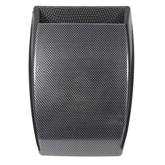 Dark Slate Gray Carbon Fiber Board Pattern Car Decorative Air Flow Intake Scoop Bonnet Vent Cover Hood