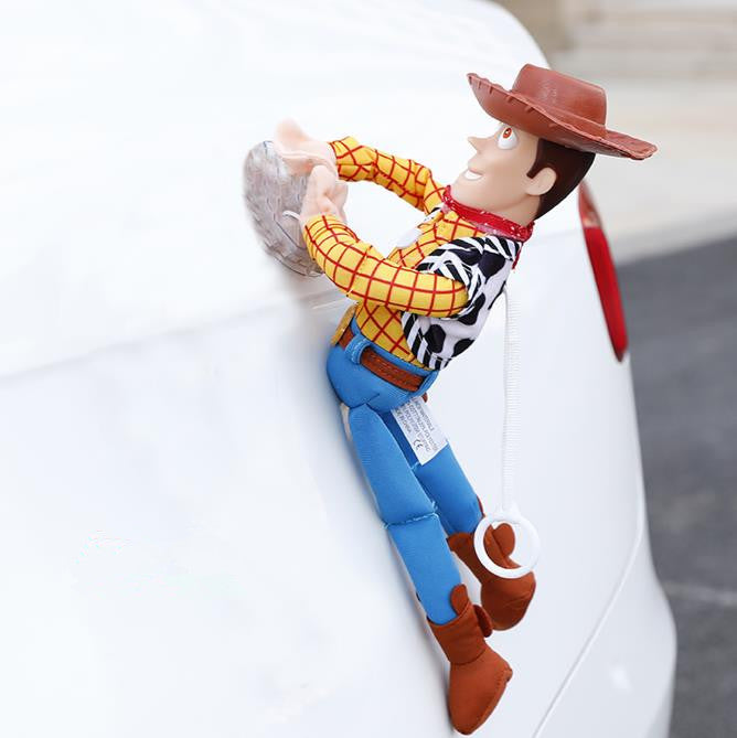 Steel Blue Lovely Toy Story Sherif Woody Car Doll Plush Toys Outside Hang Toy Cute Auto Accessories Hot Sell Car Decoration Toy