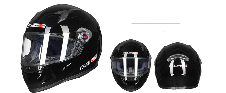 Black Motorcycle Crew Helmet