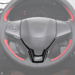 Black Carbon Fiber Pattern Car Interior Steering Wheel Cover Trim Sticker for Honda Accord 2018 - Auto GoShop
