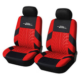 Universal Tire Track Patterned Car Seat Covers Set