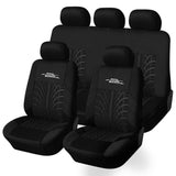 Universal Tire Track Patterned Car Seat Covers Set