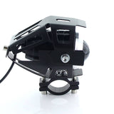 White Motorcycle Headlights Pair with Switch