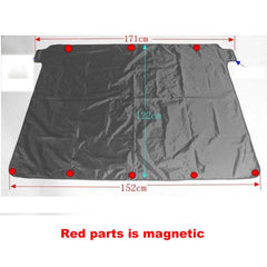 Dark Slate Gray Magnetic Windshield Cover