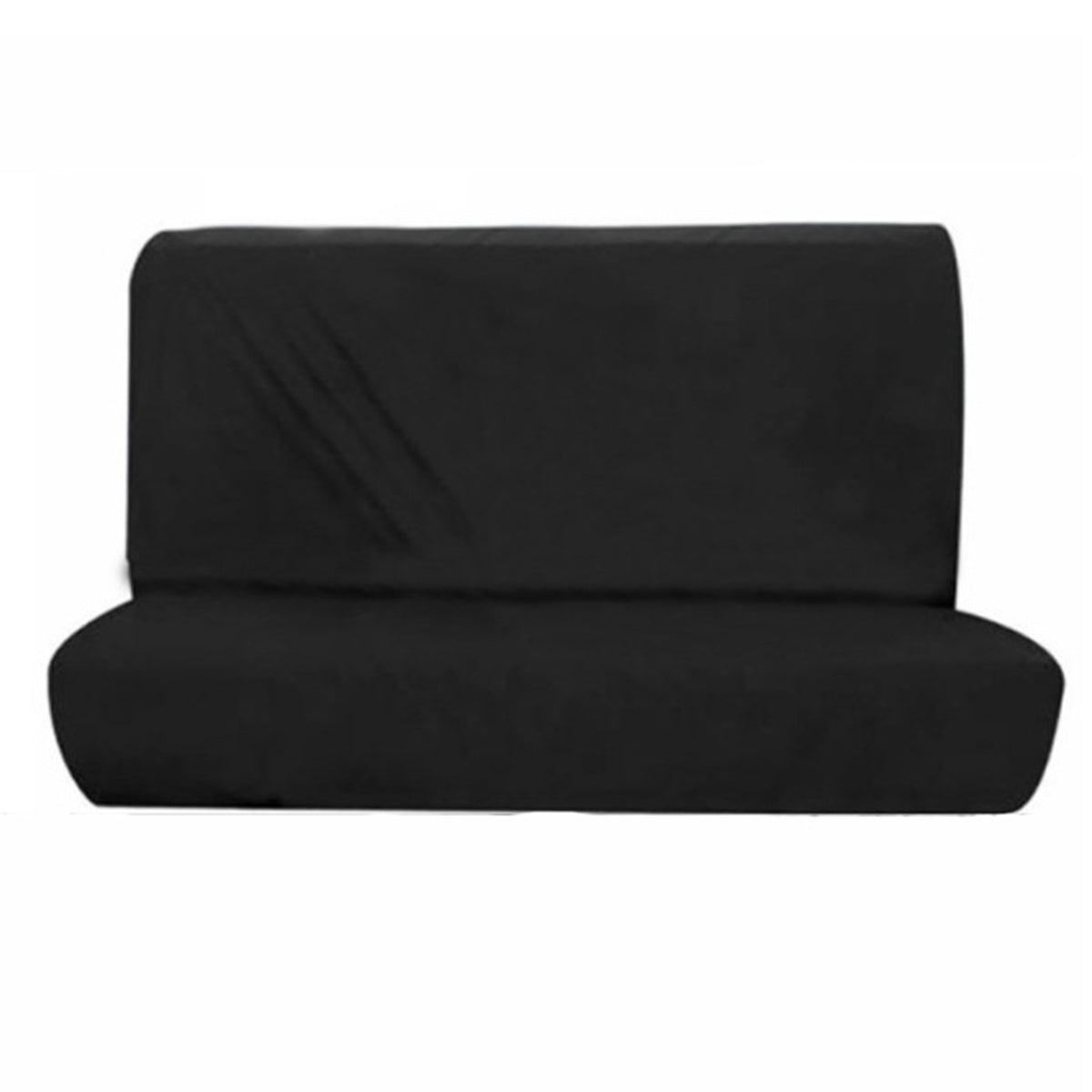 Black Universal Car Front Rear Seat Cover Anti Dust Waterproof Vehicle Protector (Set)