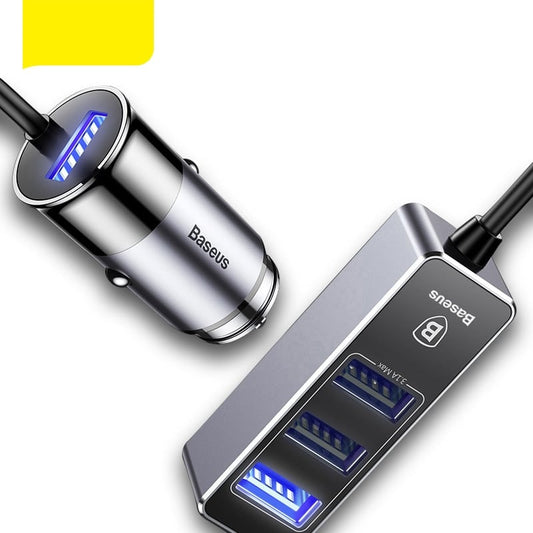4 USB-Autoladeadapter