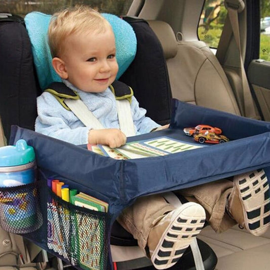 Mesa colorida para asiento de coche de bebé