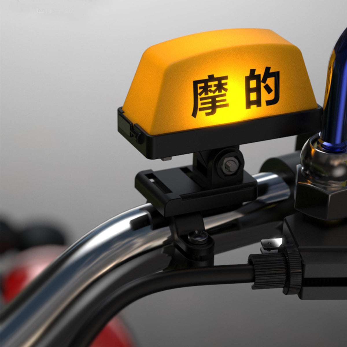 Dark Goldenrod Rechargeable Motorcycle TAXI Sign Light LED USB Indicator Decoration Waterproof
