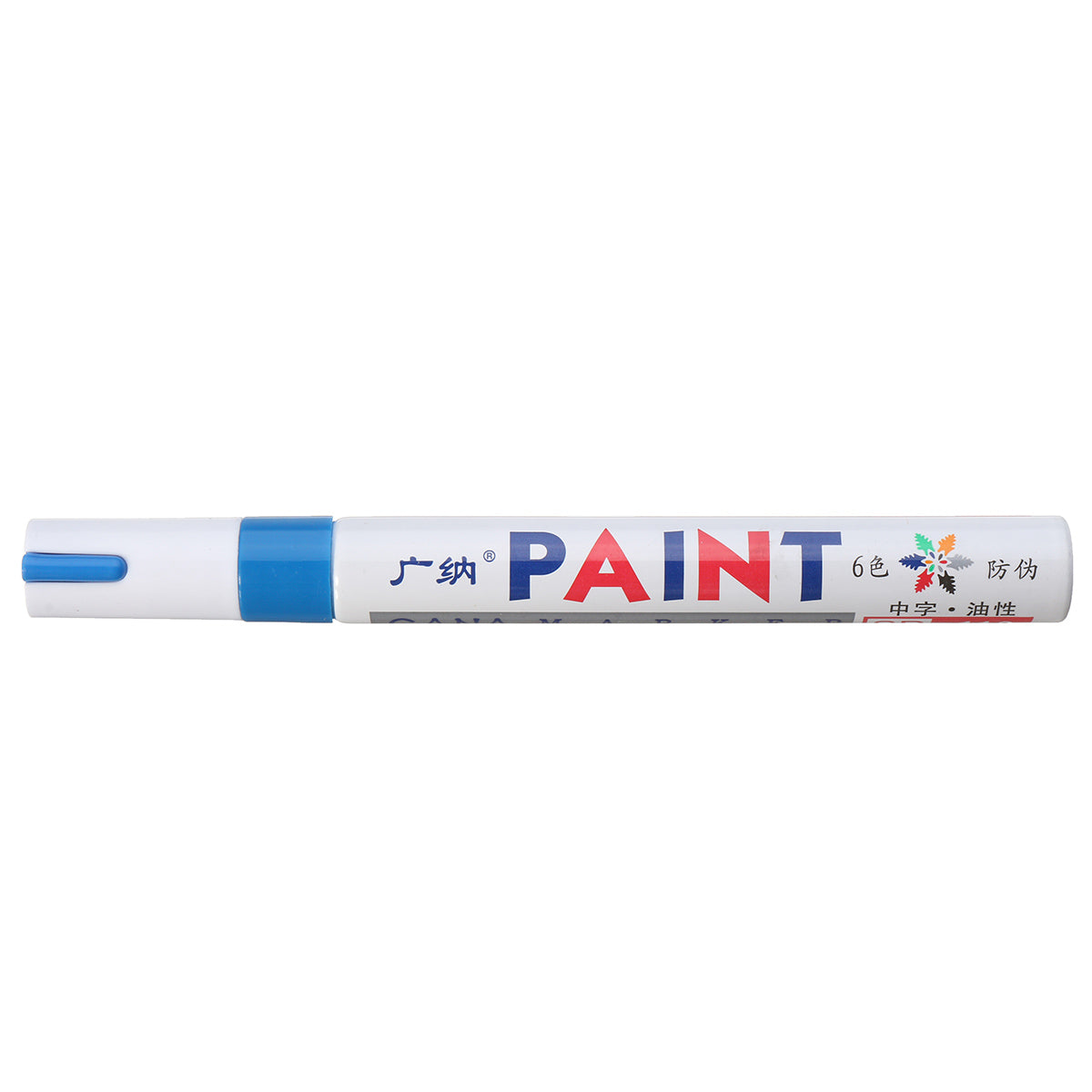 Tomato 5Pcs Blue Color Tyre Permanent Paint Pen Tire Metal Outdoor Marking Ink Marker Trendy