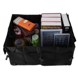 Foldable Car Rear Trunk Storage Bag Travel Organizer Holder Interior Big Capacity Box (Black) - Auto GoShop