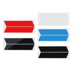 Red 2Pcs Car Vinyl Stripes Truck Racing Stickers Graphic Decal Universal for Dodge Ram