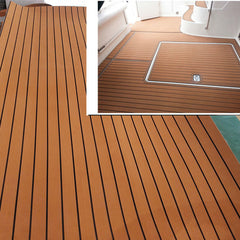 White Smoke 2700x900x6mm Adhesive Marine Flooring EVA Foam Boat Decking Yacht Carpet Sheet