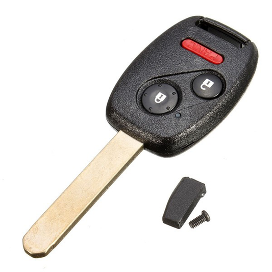 3 Buttons Remote Key with Chip ID46 433 Mhz for Honda Accord FIT Civic Odyssey