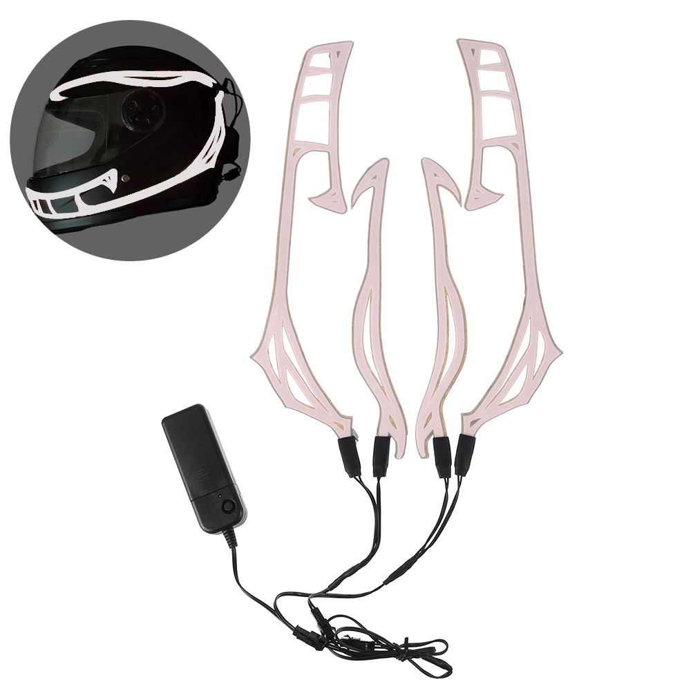 Motorcycle Helmet Signal Light Flashing Strip LED Lamp Strip Luminous Sticker Universal