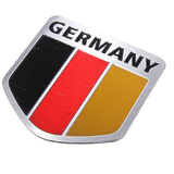 Aluminum Germany Flag Shield Car Emblem Badge Decals Sticker Truck Auto - Auto GoShop
